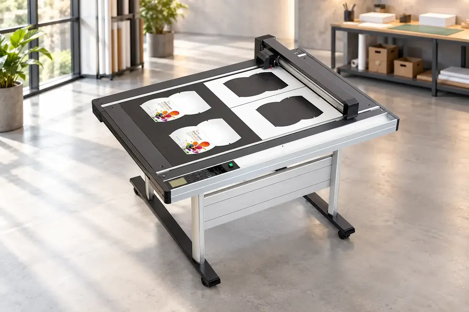 Graphtec FCX flatbed cutting table cutting packaging mock-ups
